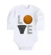 Детский боди Basketball love Белый фото