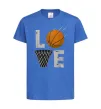 Детская футболка Basketball love Ярко-синий фото