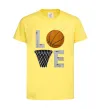 Детская футболка Basketball love Лимонный фото