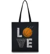Еко-сумка Basketball love Чорний фото