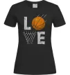 Женская футболка Basketball love Черный фото