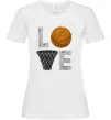 Женская футболка Basketball love Белый фото