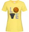 Женская футболка Basketball love Лимонный фото