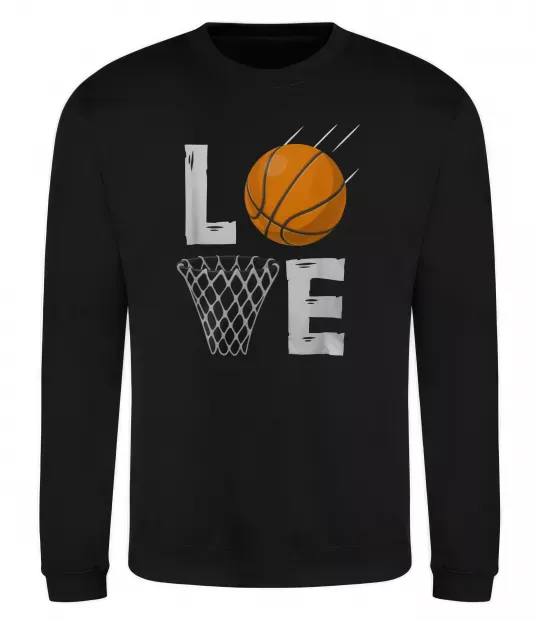 Свитшот Basketball love Черный фото
