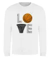 Свитшот Basketball love Белый фото