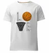 Чоловіча преміум футболка Basketball love Білий фото