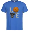 Чоловіча футболка Basketball love Яскраво-синій фото