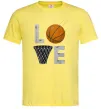 Чоловіча футболка Basketball love Лимонний фото