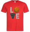 Чоловіча футболка Basketball love Червоний фото
