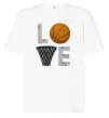 Футболка Оверсайз Basketball love Белый фото