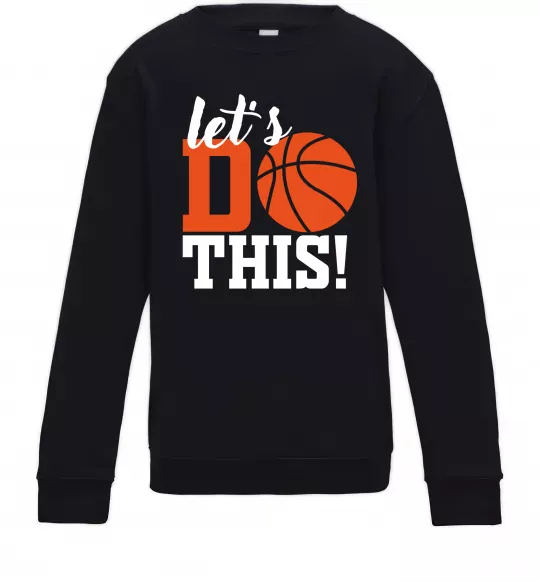 Дитячий світшот Let`s do basket Чорний фото