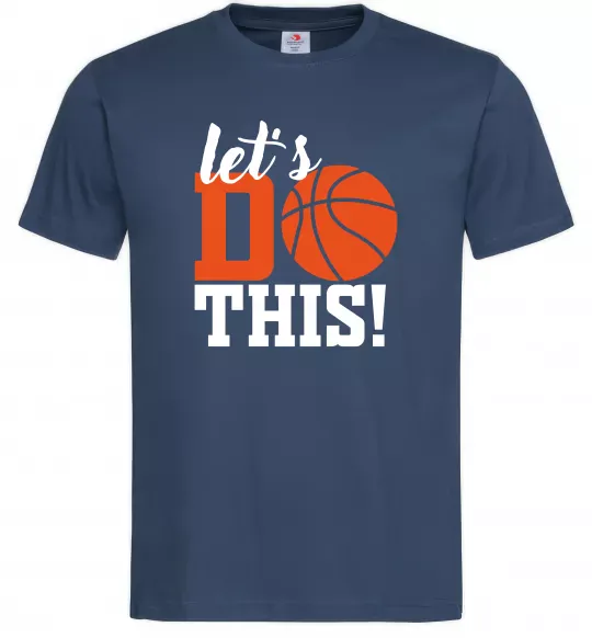 Мужская футболка Let`s do basket Темно-синий фото