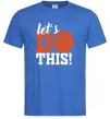 Мужская футболка Let`s do basket Ярко-синий фото