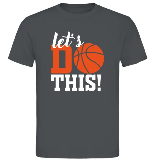 Мужская футболка Let`s do basket Графит фото