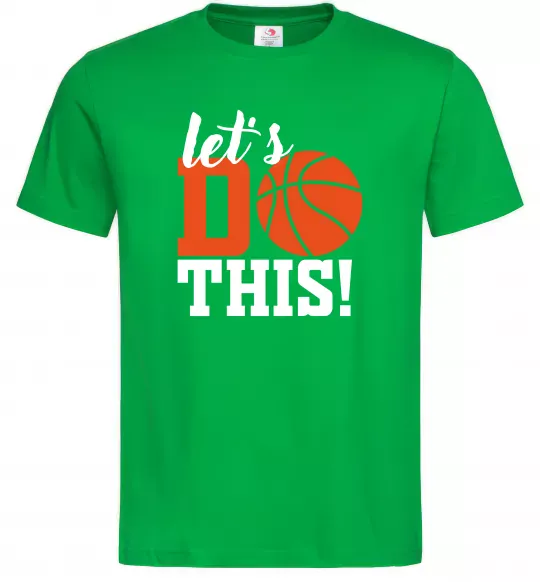 Мужская футболка Let`s do basket Зеленый фото