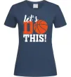Женская футболка Let`s do basket Темно-синий фото