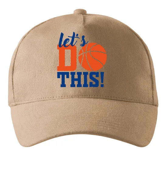 Кепка Let`s do basket Песочный фото