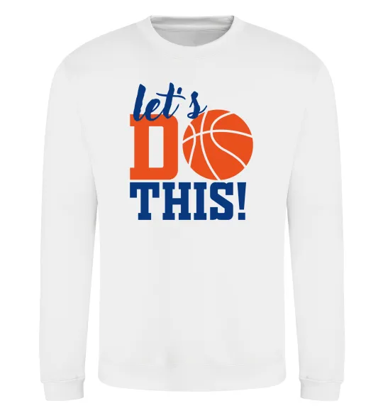 Свитшот Let`s do basket Белый фото