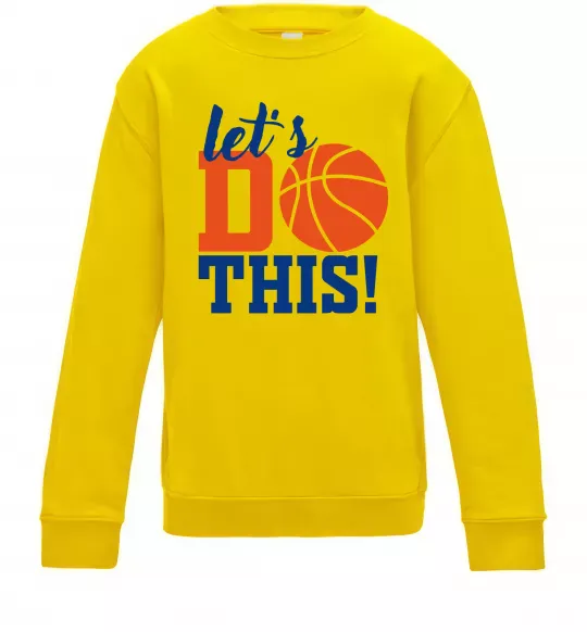 Дитячий світшот Let`s do basket Сонячно жовтий фото