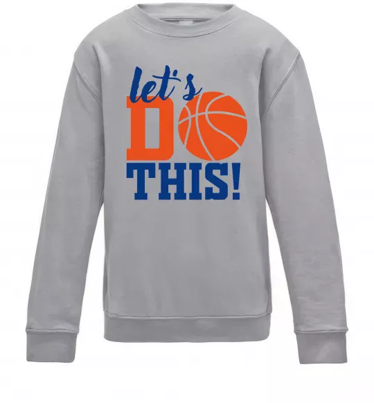 Дитячий світшот Let`s do basket Сірий меланж фото