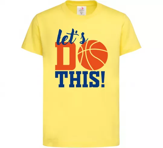 Детская футболка Let`s do basket Лимонный фото