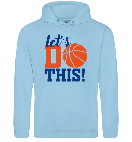 Мужская толстовка (худи) Let`s do basket Голубой фото