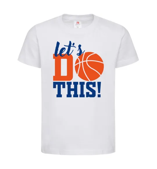 Детская футболка Let`s do basket Белый фото