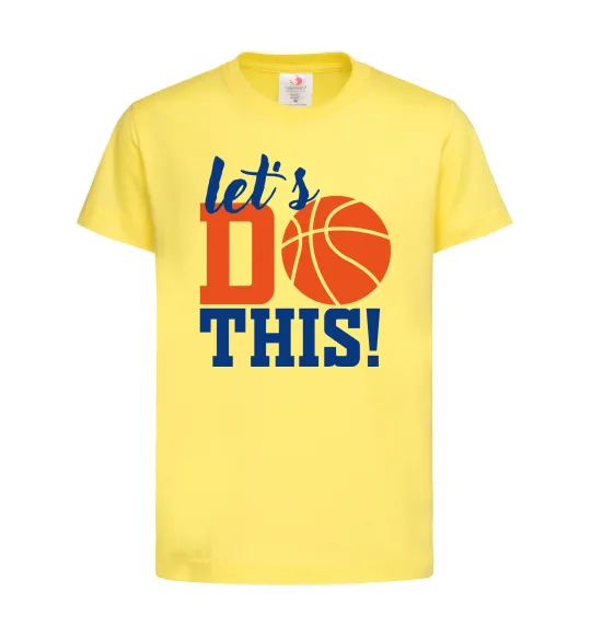 Детская футболка Let`s do basket Лимонный фото