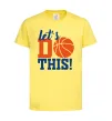 Детская футболка Let`s do basket Лимонный фото