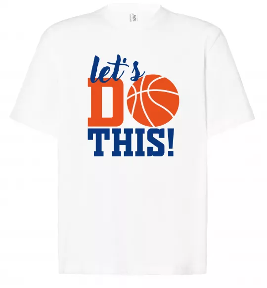 Футболка Оверсайз Let`s do basket Белый фото