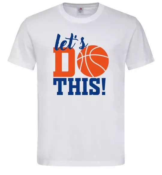 Мужская футболка Let`s do basket Белый фото
