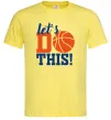 Мужская футболка Let`s do basket Лимонный фото