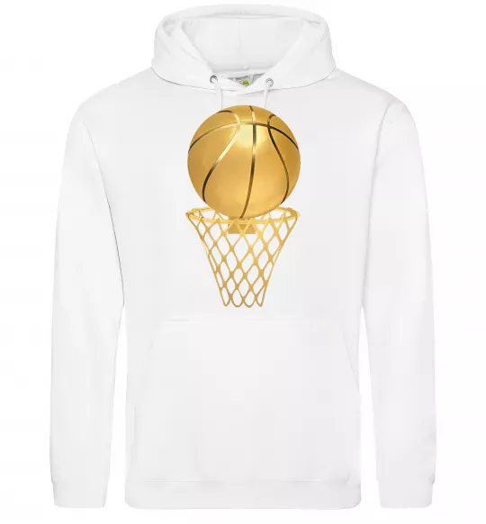 Мужская толстовка (худи) Golden basket Белый фото