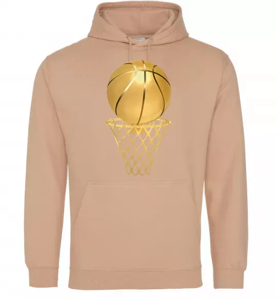 Женская толстовка (худи) Golden basket Песочный фото