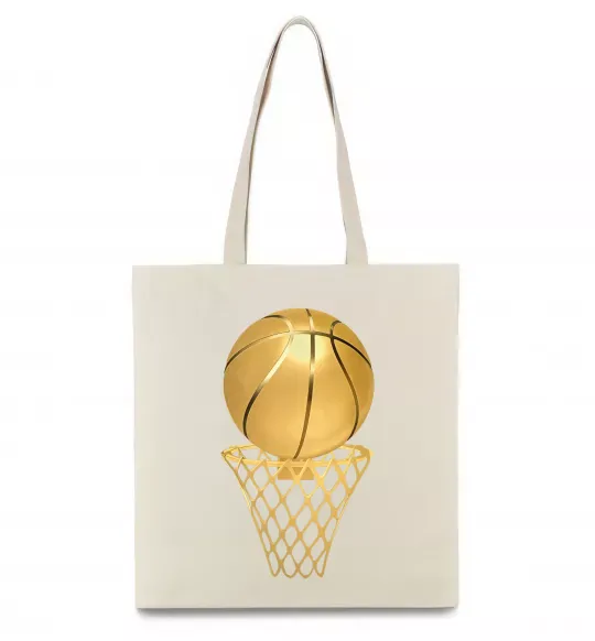 Эко-сумка Golden basket Бежевый фото