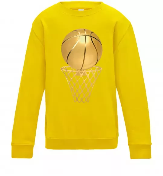 Детский Свитшот Golden basket Солнечно желтый фото