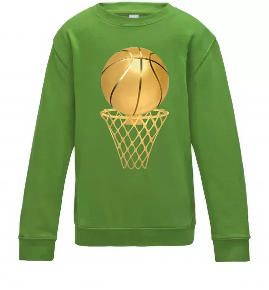 Детский Свитшот Golden basket Лаймовый фото