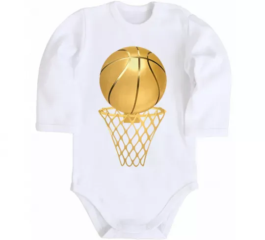 Дитячий бодік Golden basket Білий фото