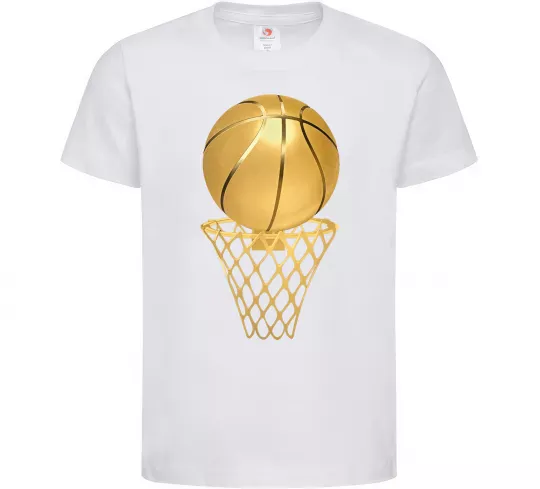 Детская футболка Golden basket Белый фото