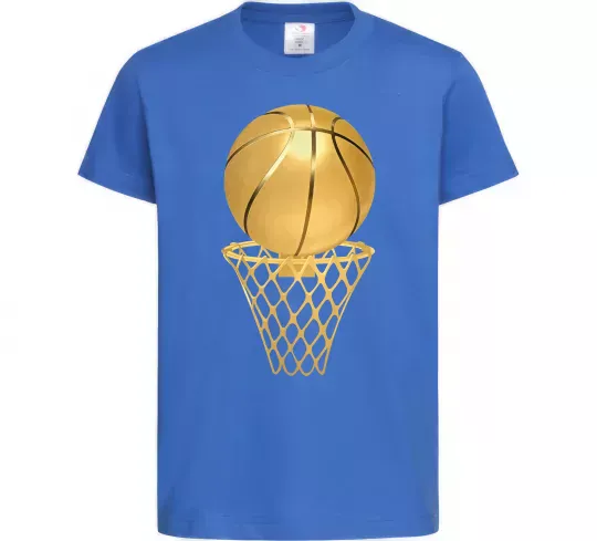 Детская футболка Golden basket Ярко-синий фото