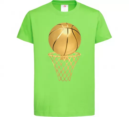 Детская футболка Golden basket Лаймовый фото