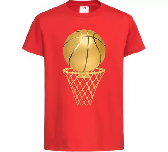 Детская футболка Golden basket Красный фото