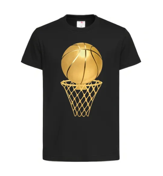 Дитяча футболка Golden basket Чорний фото