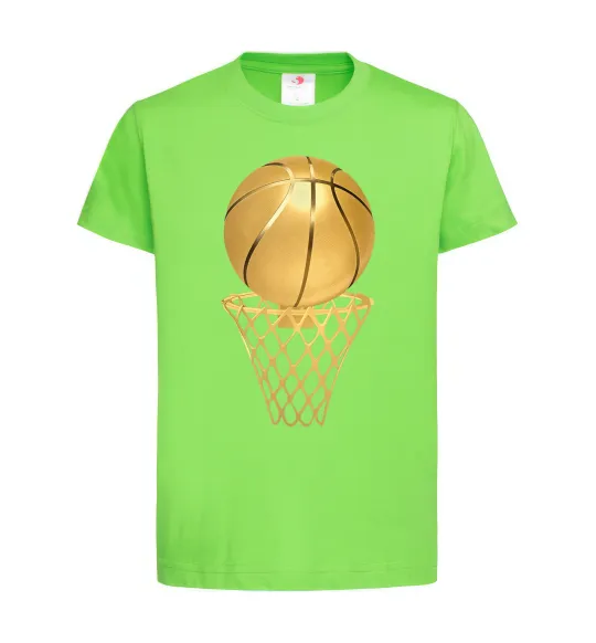 Дитяча футболка Golden basket Лаймовий фото