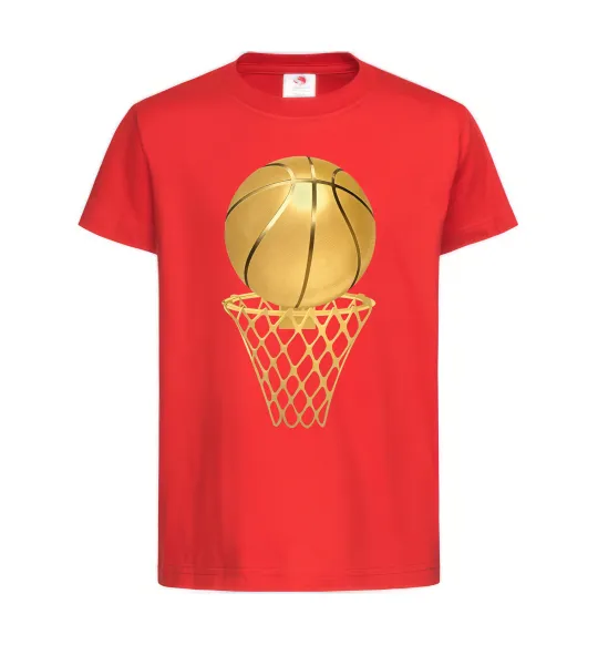 Дитяча футболка Golden basket Червоний фото