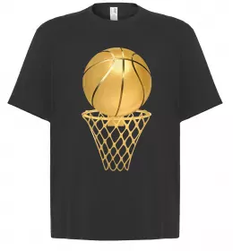 Футболка Оверсайз Basketball love Черный фото