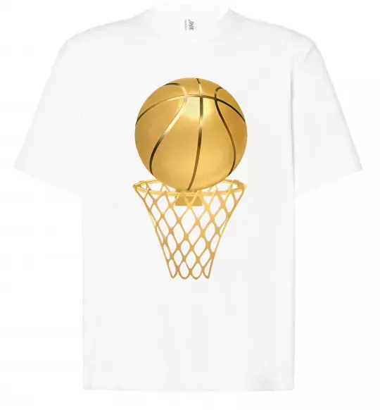 Футболка Оверсайз Golden basket Белый фото