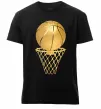 Чоловіча преміум футболка Golden basket Чорний фото