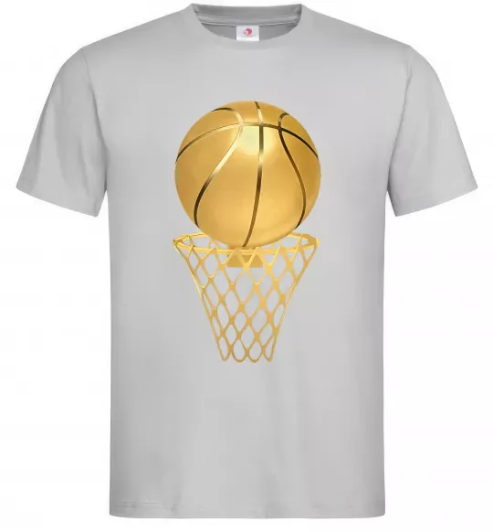 Мужская футболка Golden basket Серый фото