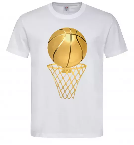 Мужская футболка Golden basket Белый фото